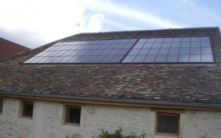 panneaux solaires vieille tuiles