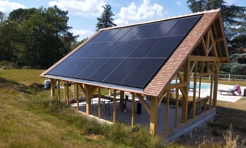 pose de panneaux solaires