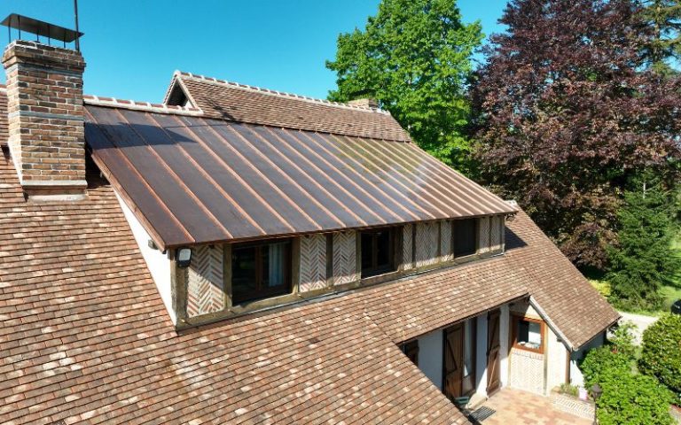 toiture cuivre sologne